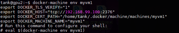 env myvm1